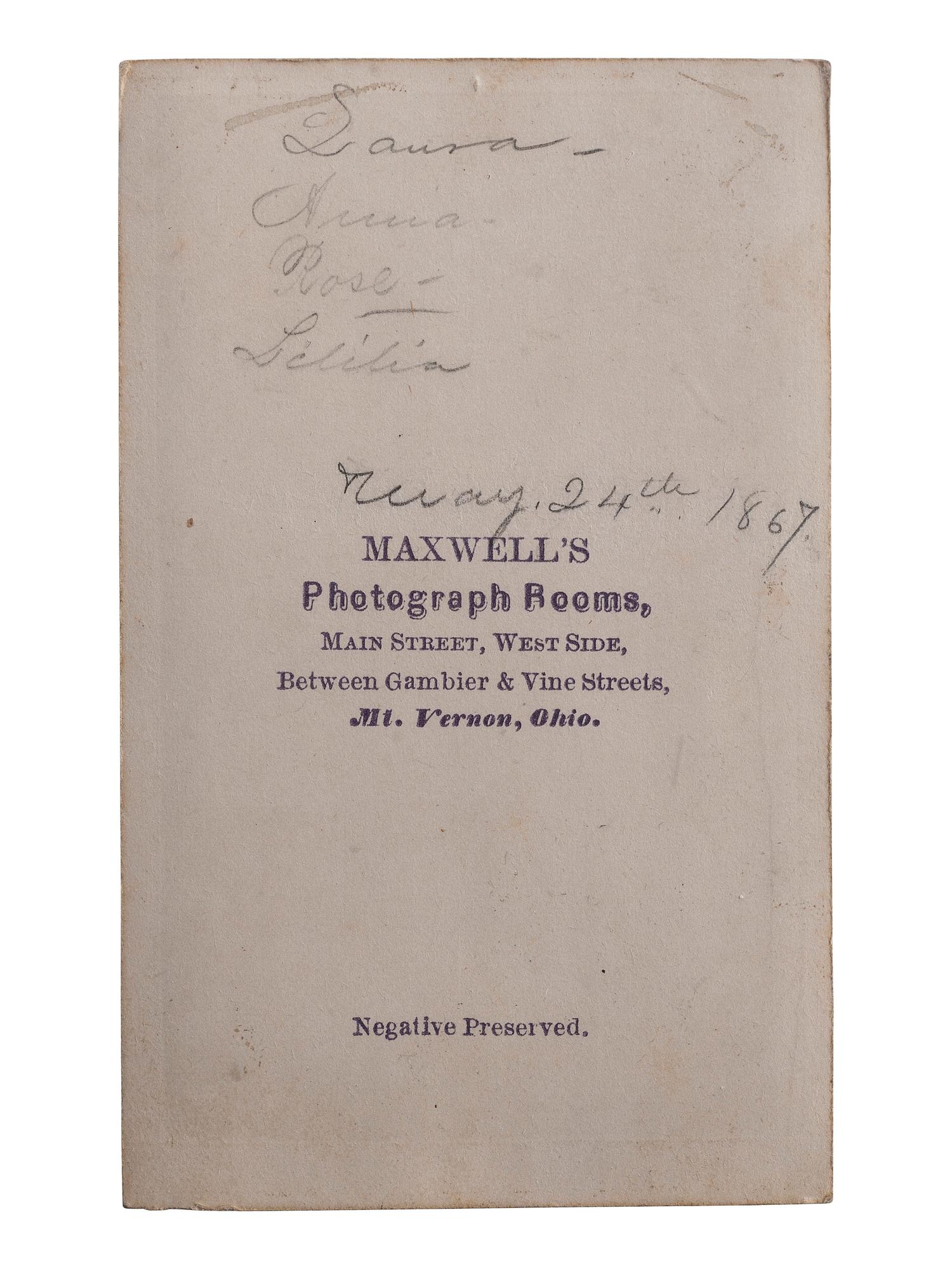 [ABOLITIONISTS] -- [EDUCATION]. CDV album containing portraits of Oberlin College instructors and administrators, from Oberlin College, Ohio.