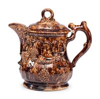 A Rockingham Glaze Presentation Ice Water Pitcher
