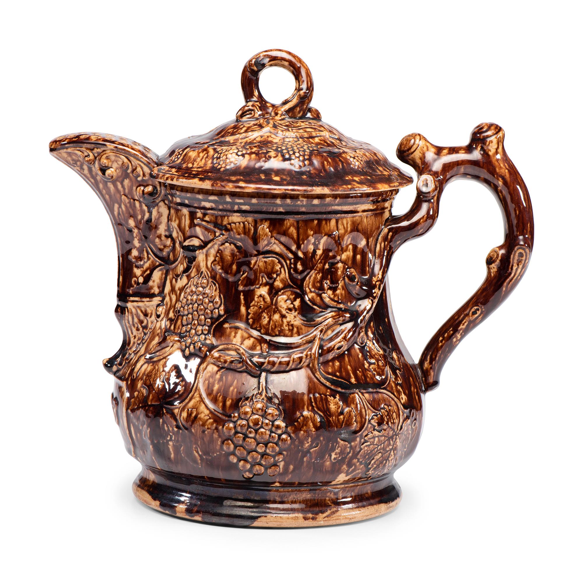 A Rockingham Glaze Presentation Ice Water Pitcher