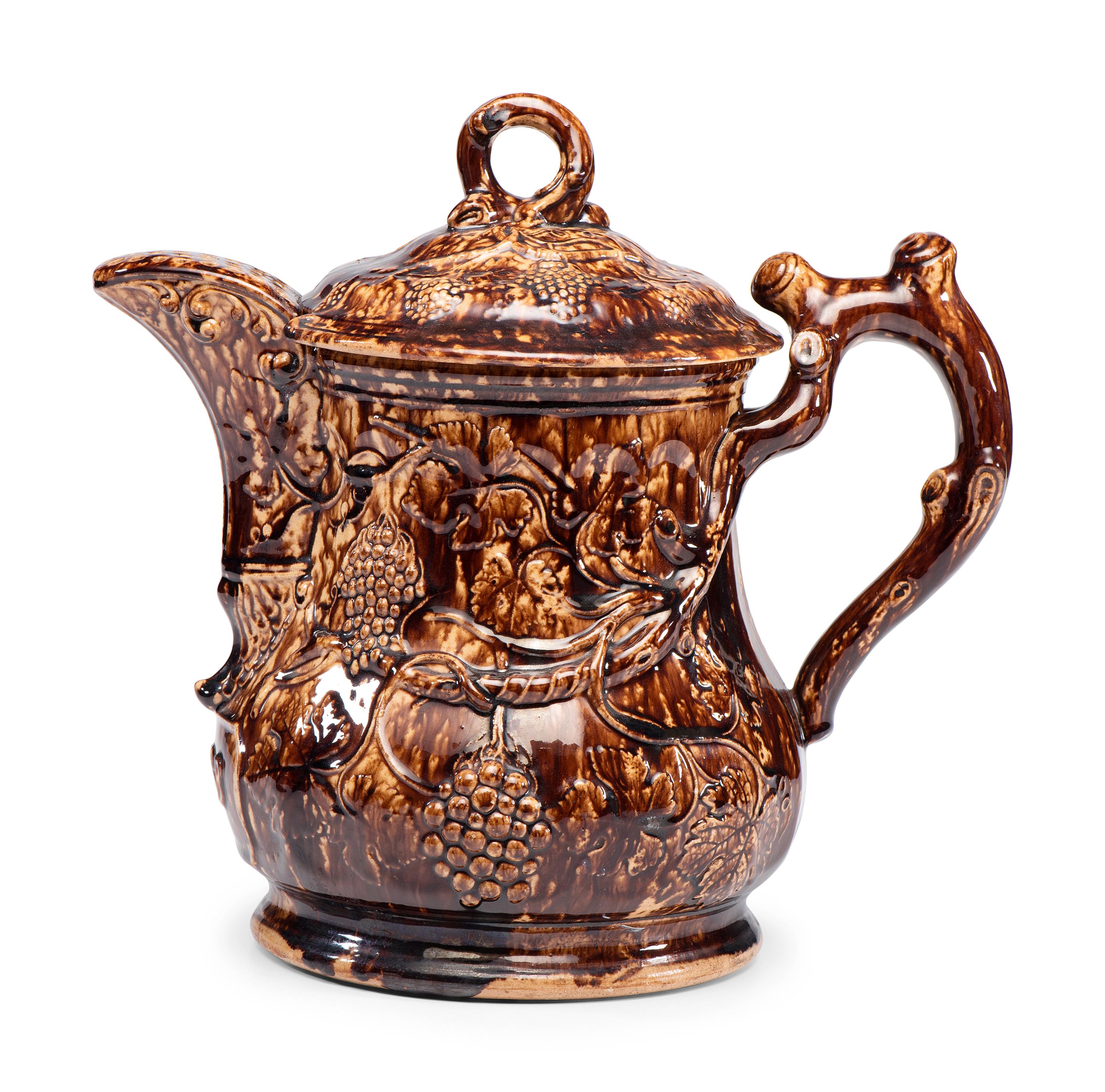 A Rockingham Glaze Presentation Ice Water Pitcher