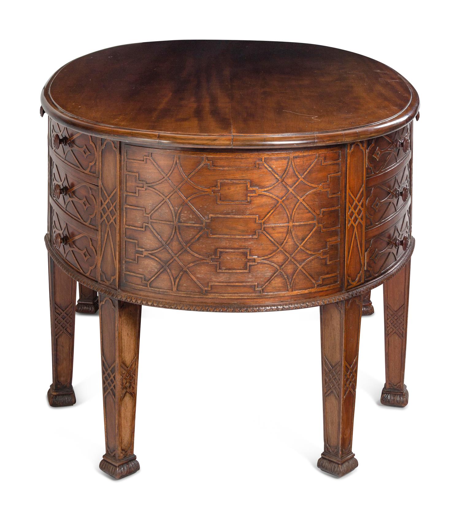A George III Style Mahogany Desk