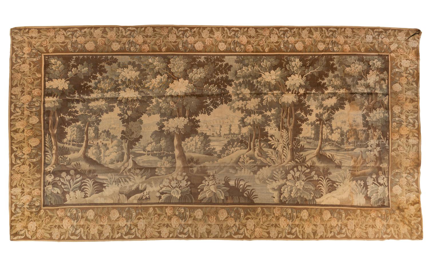 A Continental Verdure Style Tapestry