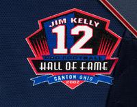 A Jim Kelly Signed Hall of Fame Presentation Jersey,