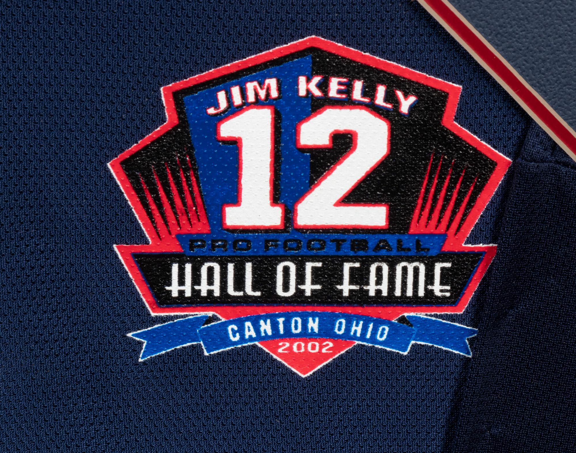 A Jim Kelly Signed Hall of Fame Presentation Jersey,