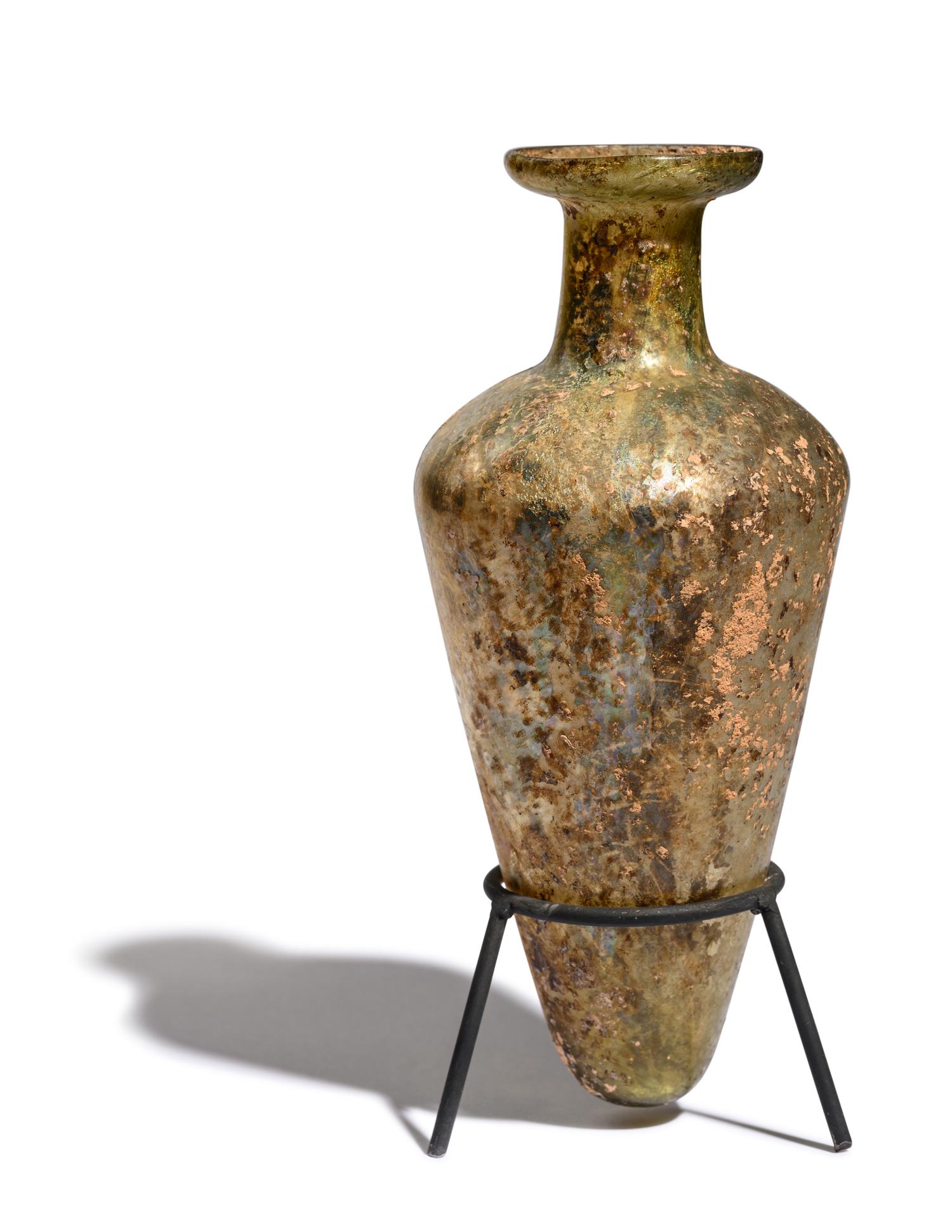 A Roman Glass Unguentarium
