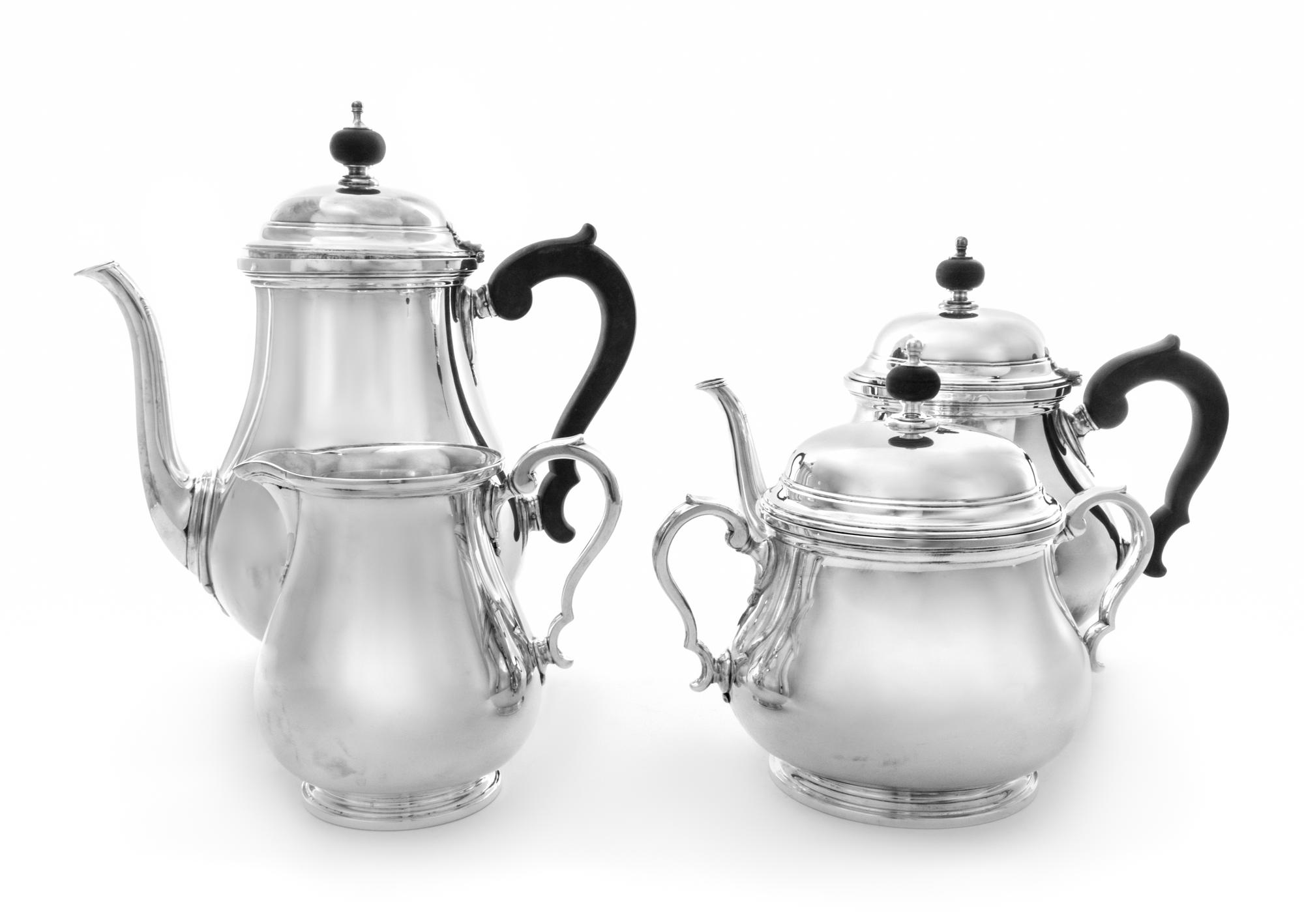 An American Silver Tea and Coffee Service, Tiffany & Co., New York, NY, Circa 1880, comprising a coffee pot, teapot, covered sugar and
