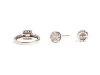 COLLECTION OF DIAMOND AND WHITE GOLD JEWELRY
