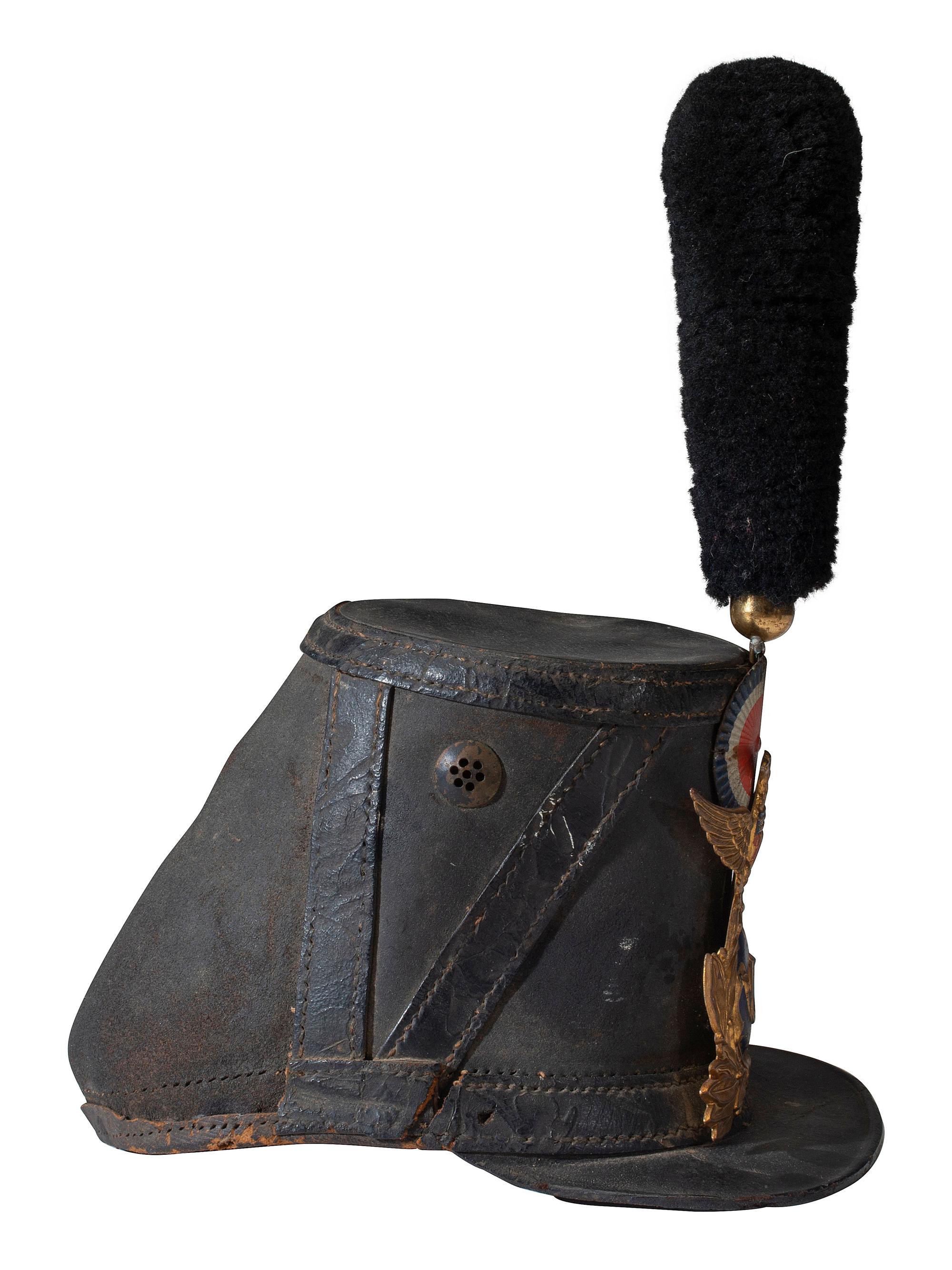 [CIVIL WAR]. U.S. Civil War import Model 1860 French-pattern shako.