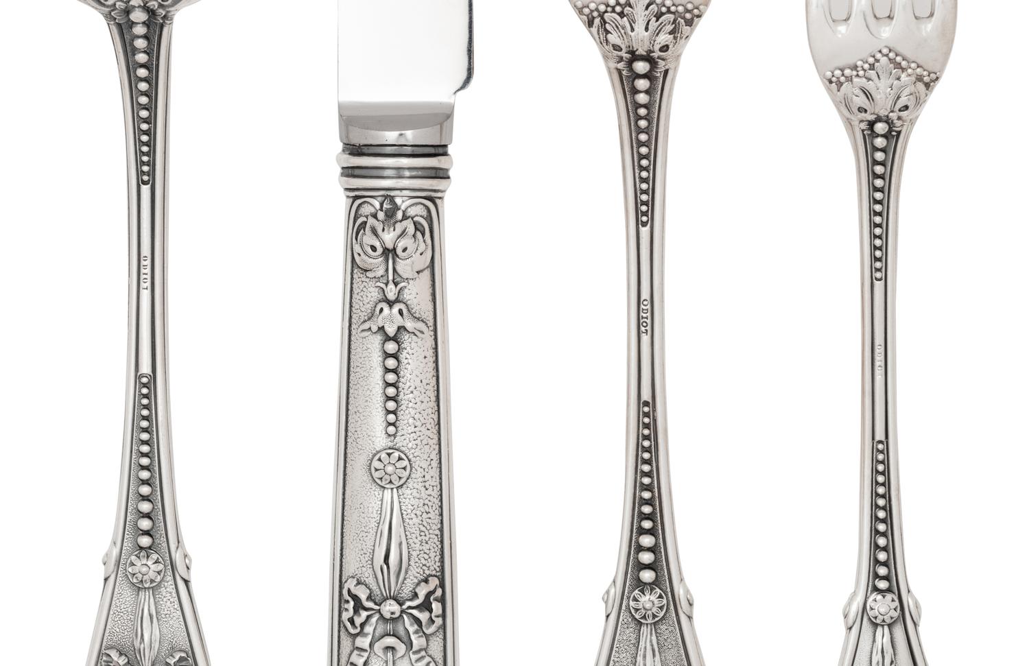 A French Silver Flatware Service
