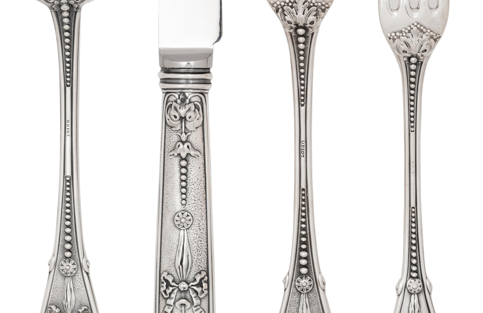 A French Silver Flatware Service