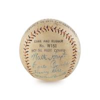 A 1926 New York Yankees Multi Signed Autograph Baseball Featuring Babe Ruth and Lou Gehrig (Beckett Authentication Services)