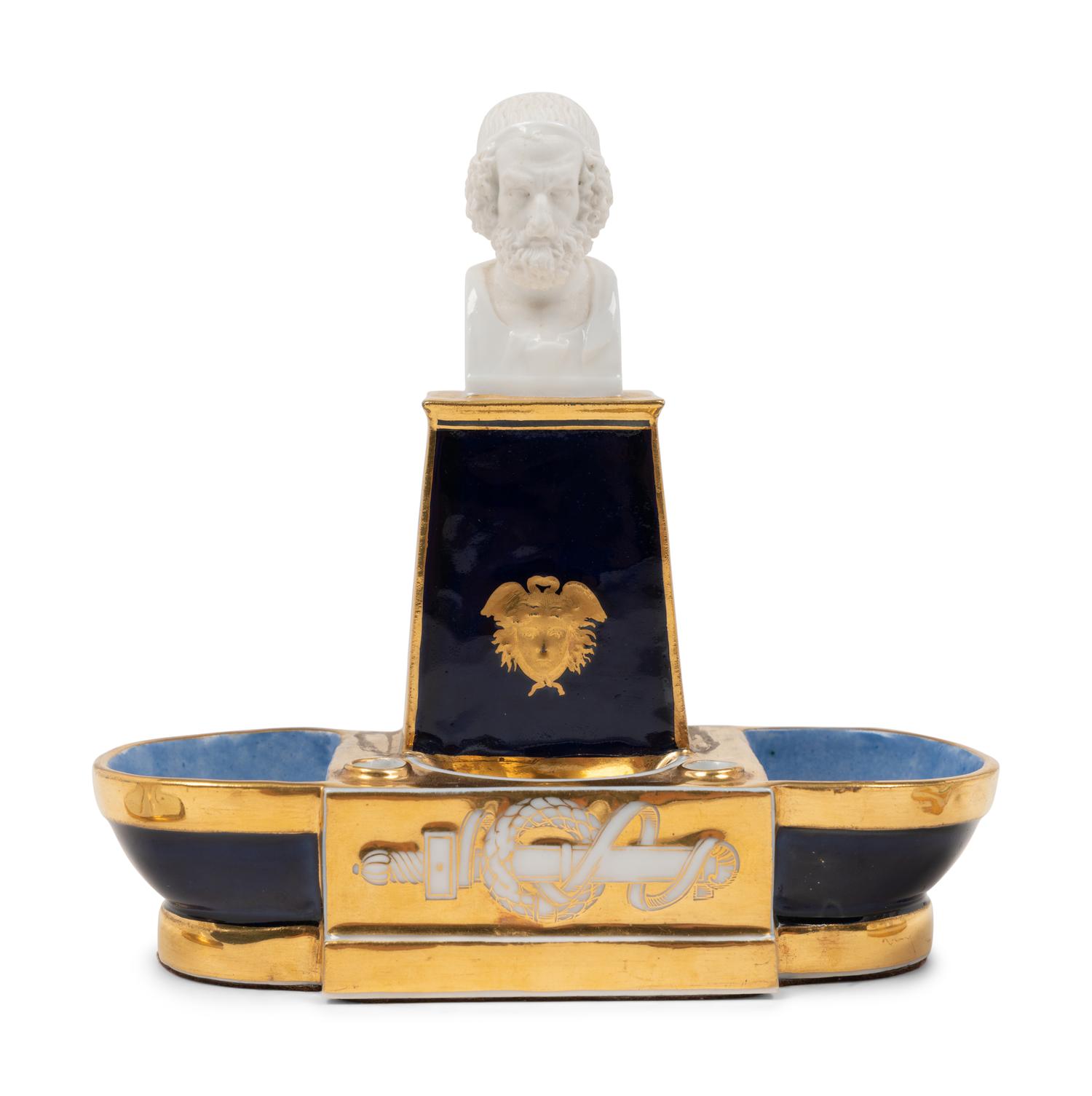 Three Continental Porcelain Articles