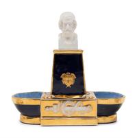 Three Continental Porcelain Articles