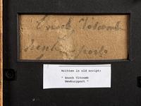 A Cut Paper and Cloth Silhouette of Enoch Titcomb with Eglomise Mat