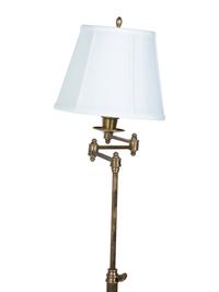 A Group of Three Brass Adjustable Floor Lamps — 20TH CENTURY
