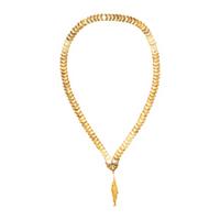 Yellow Gold Chain Necklace with Articulated Fish Pendant