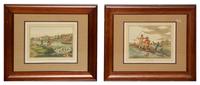 McLEAN, THOMAS, publisher -- After Sir Henry Alken. Taking Fly (Plate 1) -- A Sharp Bite (Plate 2). London, n.d. Matted and framed.