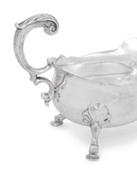 A Matched Pair of George II Silver Sauce Boats