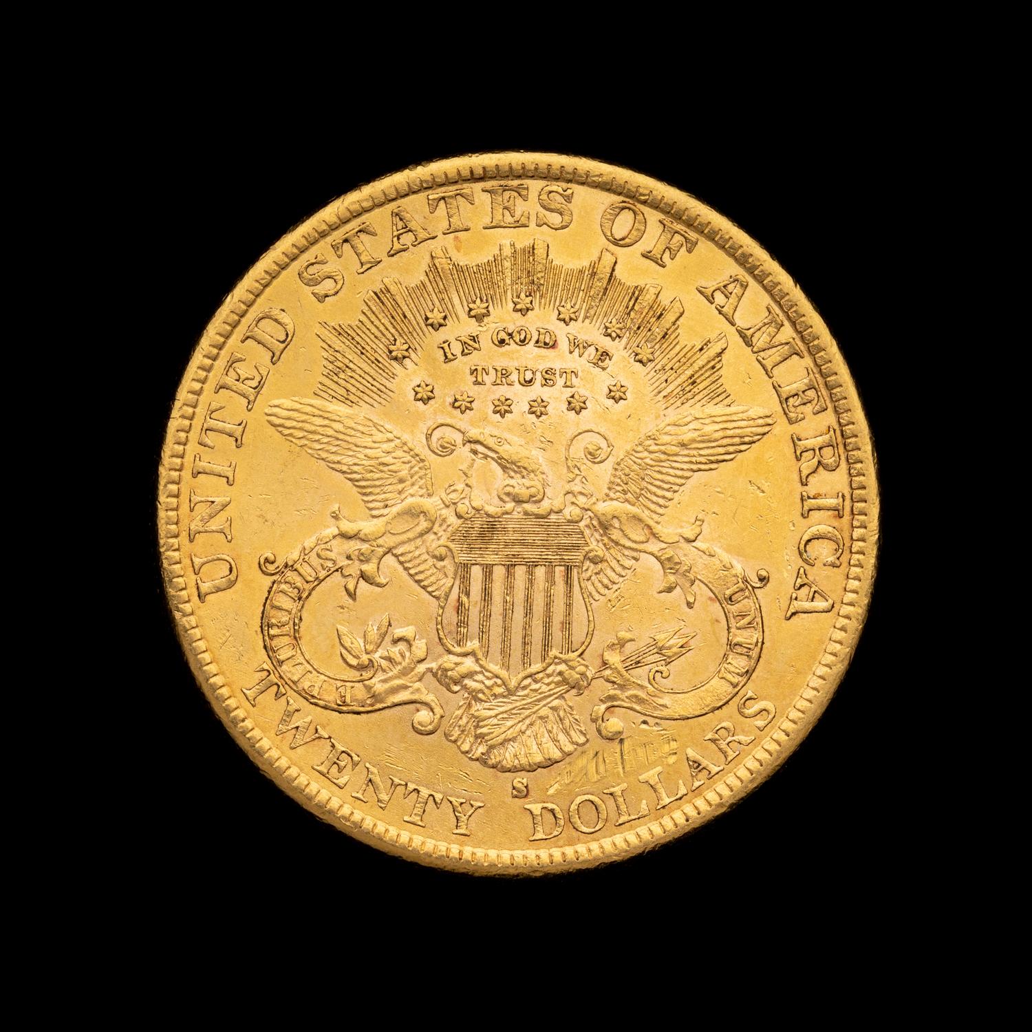 An 1899-S Liberty Head $20 Gold Coin