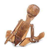 Two Carved Folk Art Figures