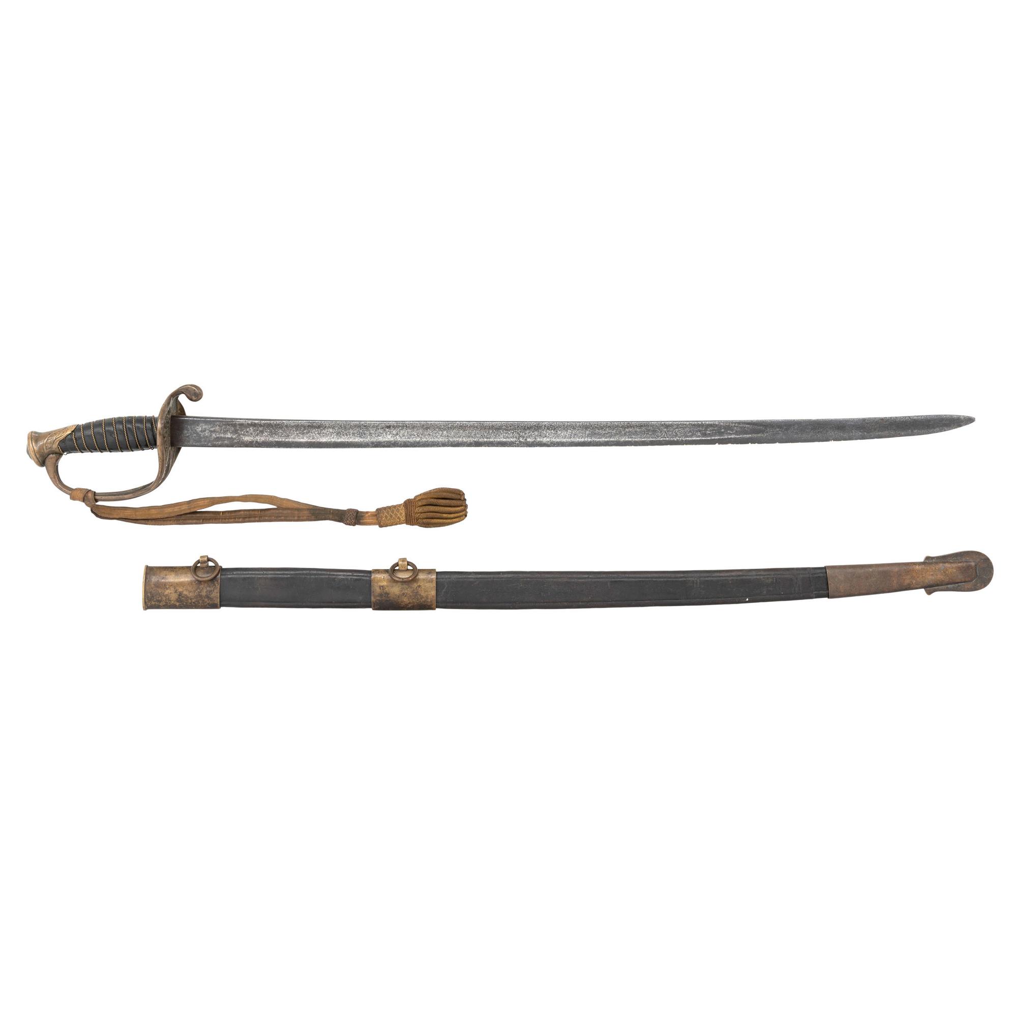 Leech & Rigdon Inside Guard CS Marked Staff & Field Officer's Sword