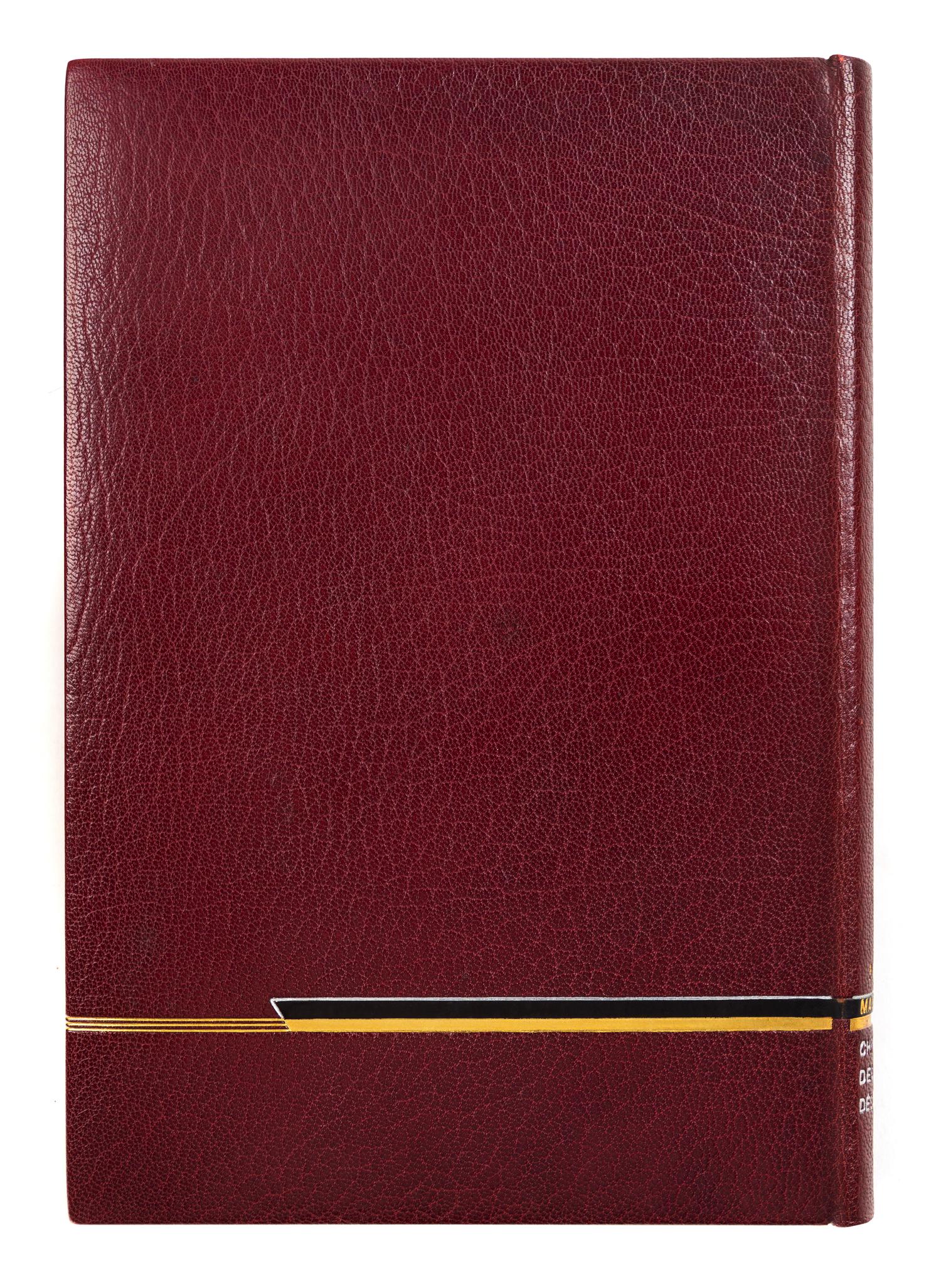 [BINDINGS]. [LÉOTARD, GENEVIÈVE - BINDER]. A group of 2 works in fine Art Deco bindings by Léotard.