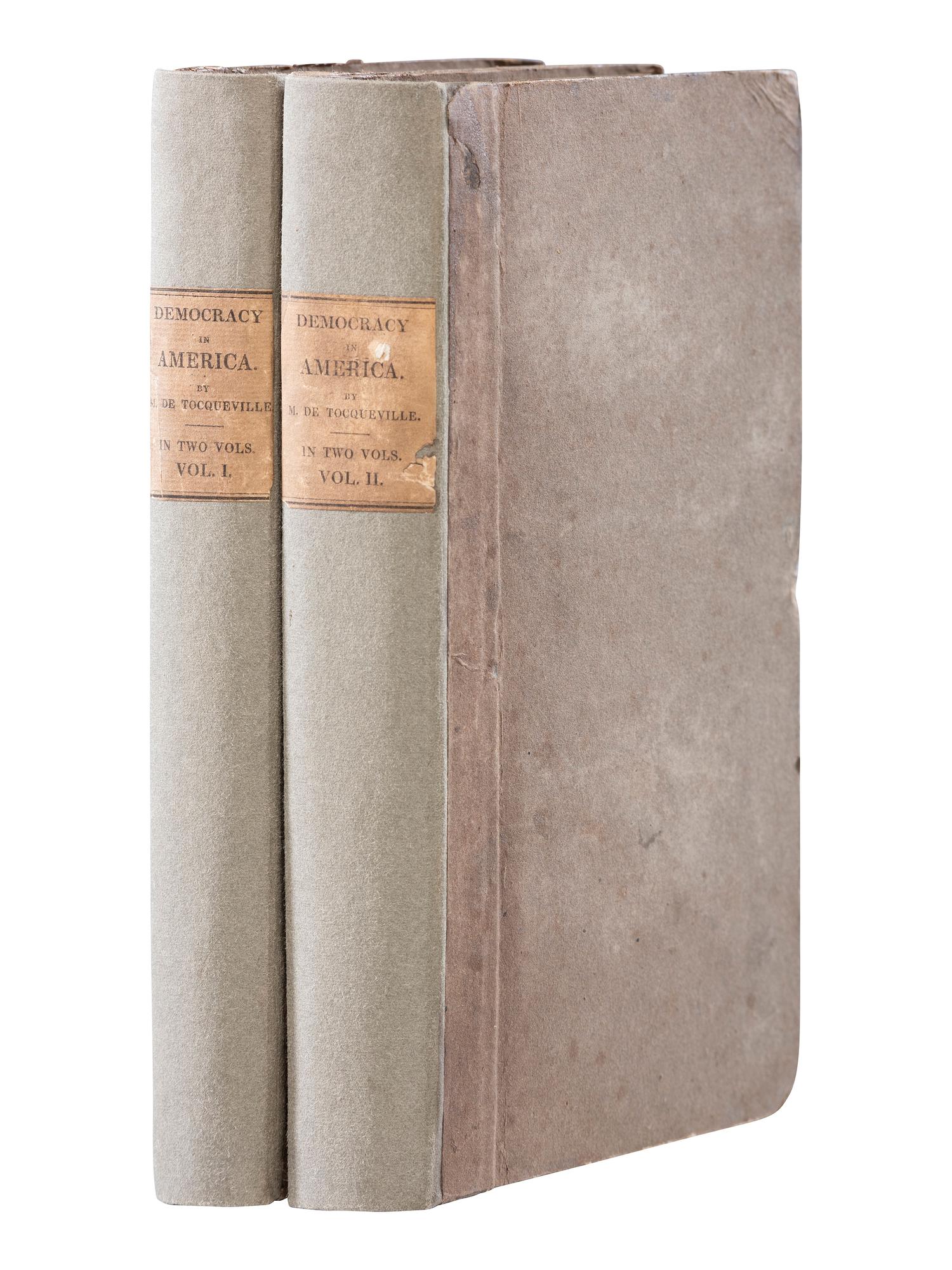 American Biography & History TOCQUEVILLE, Alexis de (1805-1809). Democracy in America . London: Saunders and Otley, 1836.