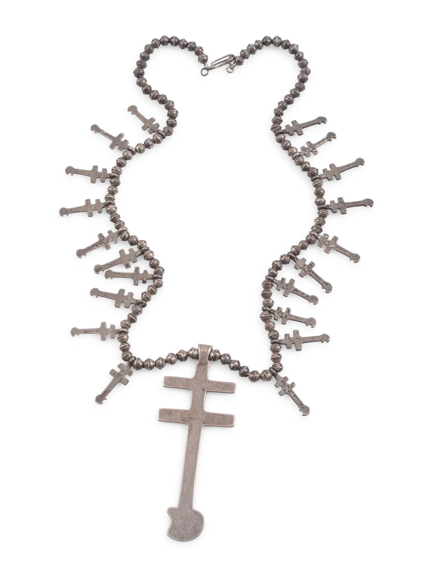 Isleta Double Cross Necklace