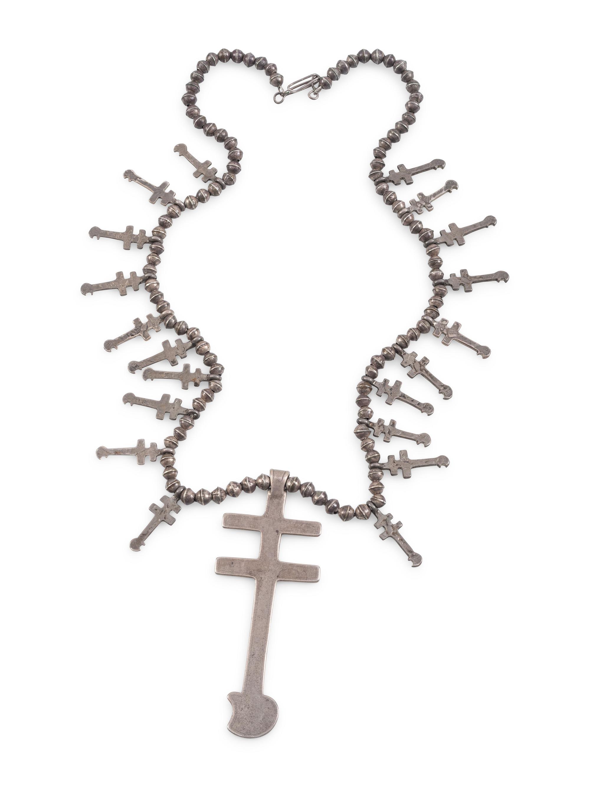 Isleta Double Cross Necklace