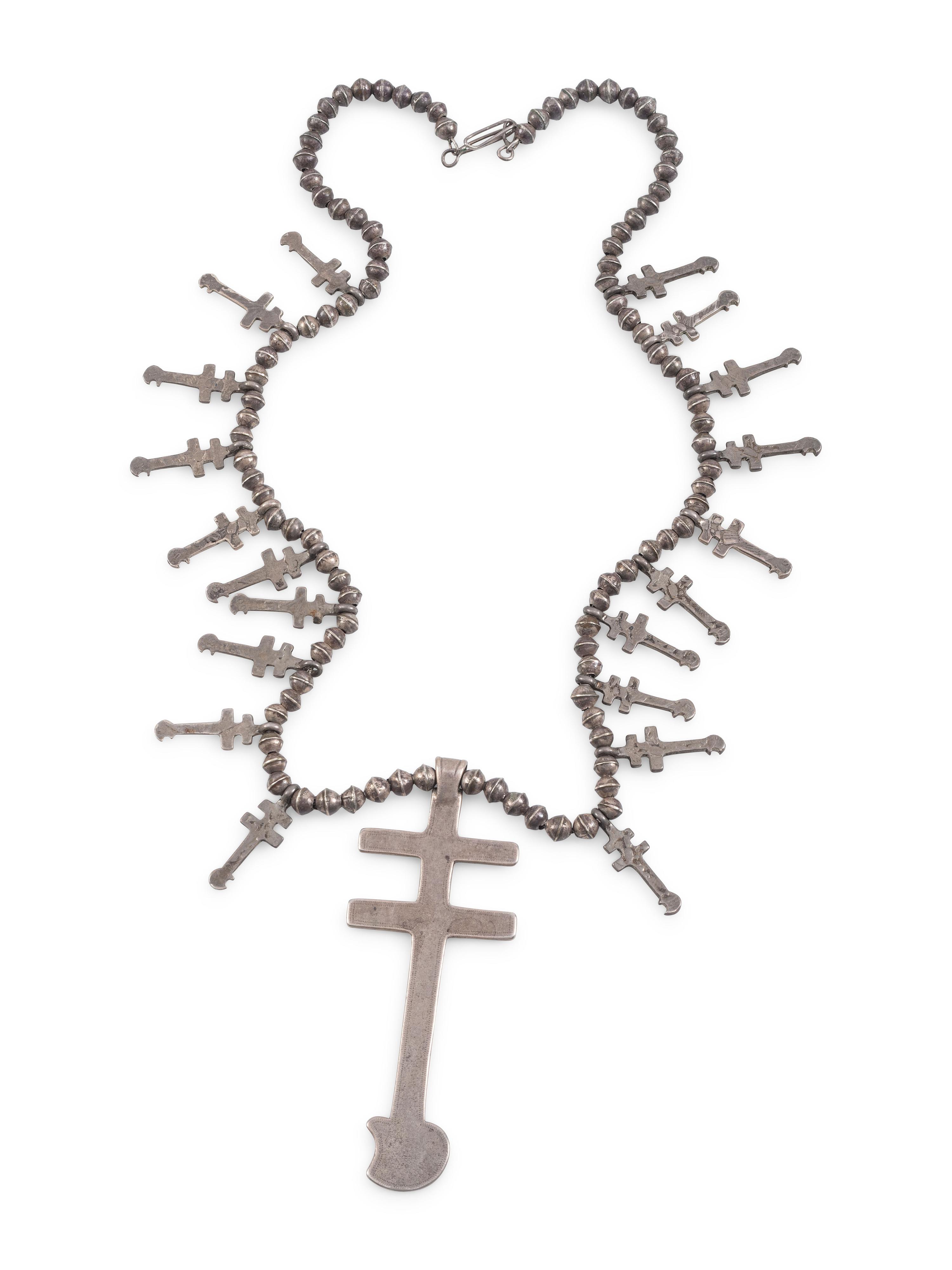 Isleta Double Cross Necklace