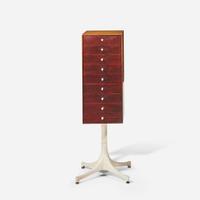 George Nelson (American, 1908-1986) Miniature Chest on Stand, No. 5217, Herman Miller, USA, designed 1952, the present lot 1950s