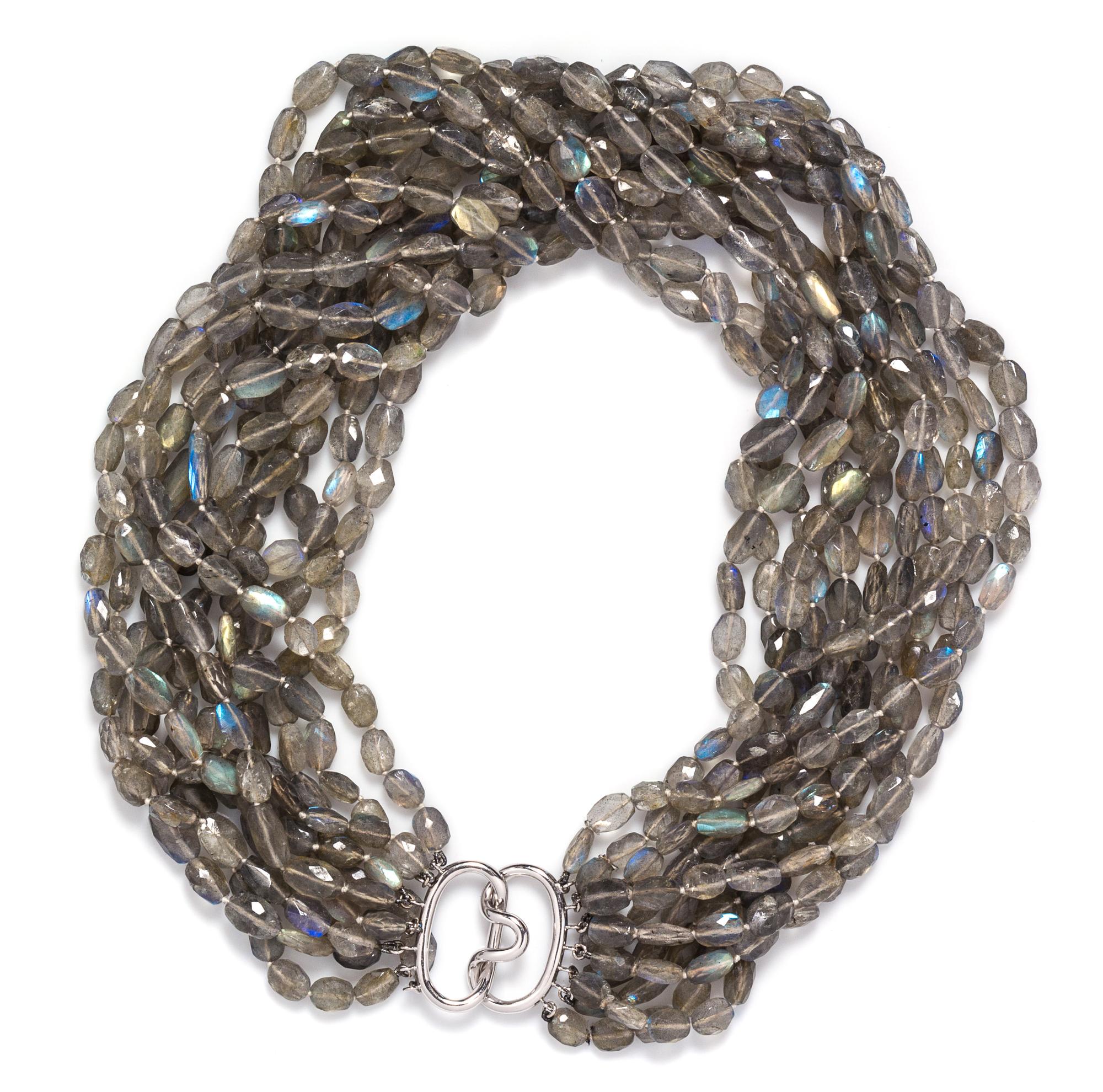 An 18 Karat Gold and Labradorite Necklace, Verdura,