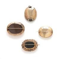 VICTORIAN, COLLECTION OF MOURNING JEWELRY