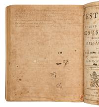 [SENEY, Joshua (1756-1798), his copy]. The Holy Bible- Edinburgh: Mark and Charles Kerr, 1791.