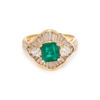 EMERALD AND DIAMOND RING