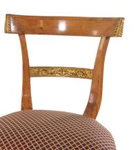 An Austrian Parcel Gilt Beechwood Side Chair