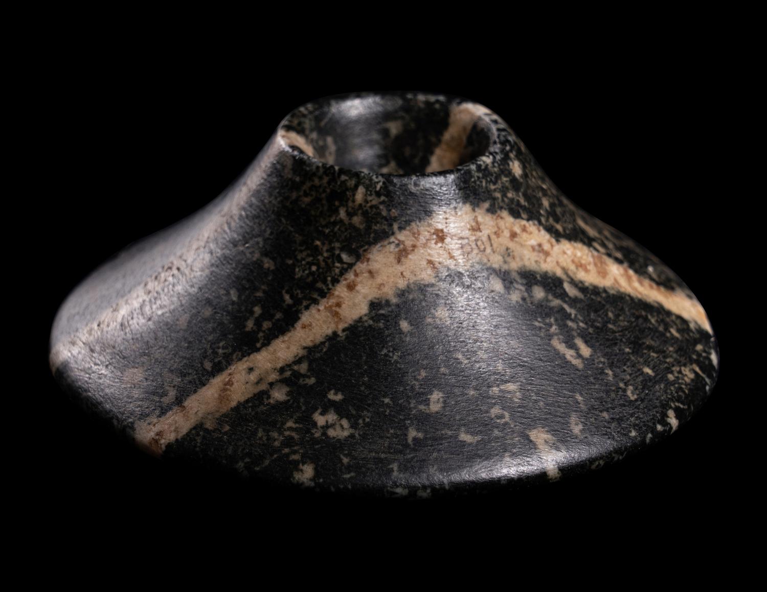 An Egyptian Gabbro Ceremonial Mace Head