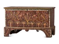 A Late Chippendale Painted Poplar Blanket Chest