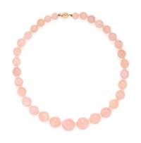 ROSE QUARTZ BEAD NECKLACE
