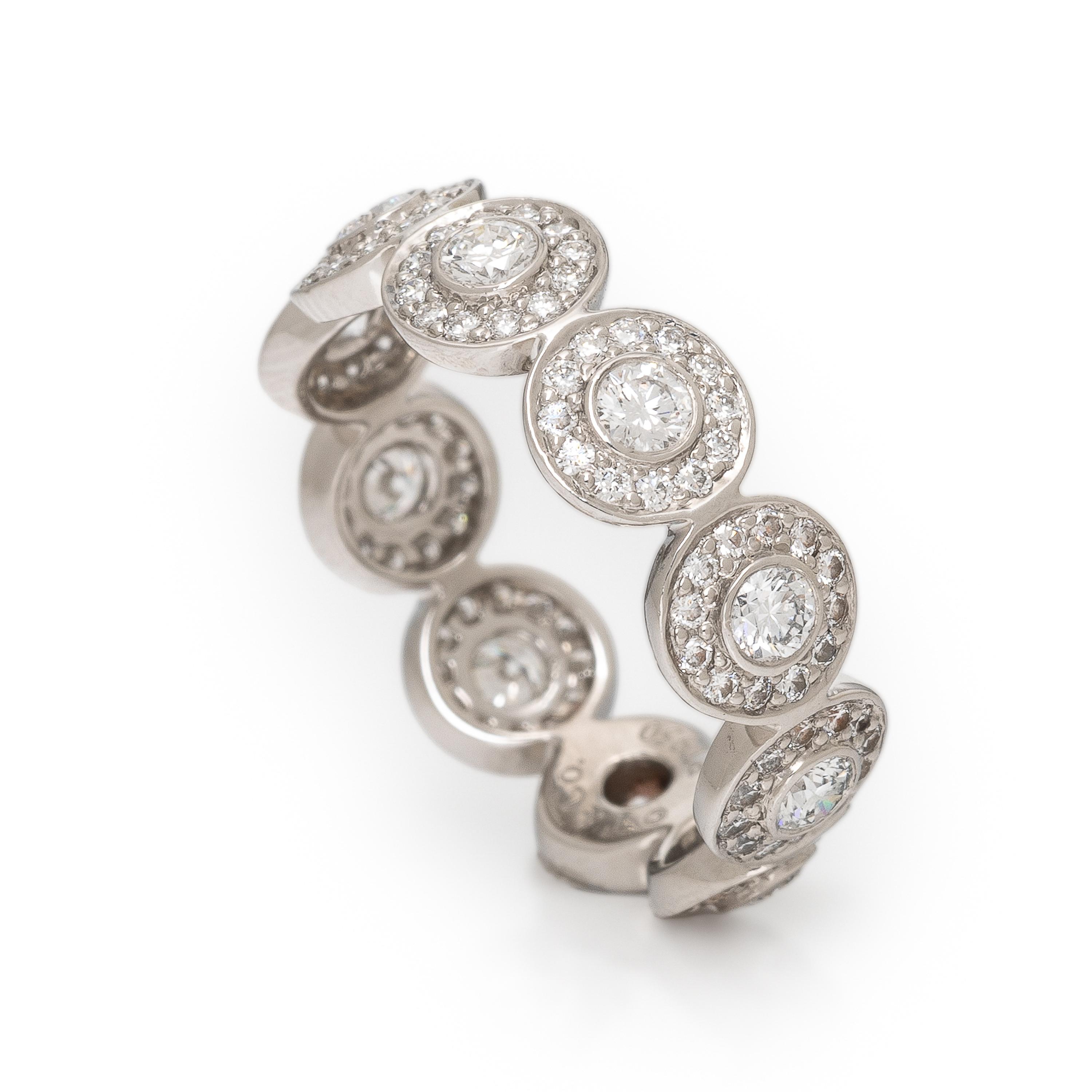 Tiffany & Co., Diamond and Platinum 'Circlet' Ring