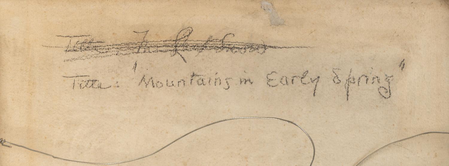 Mountains in Early Spring/ A Spanish Landscape