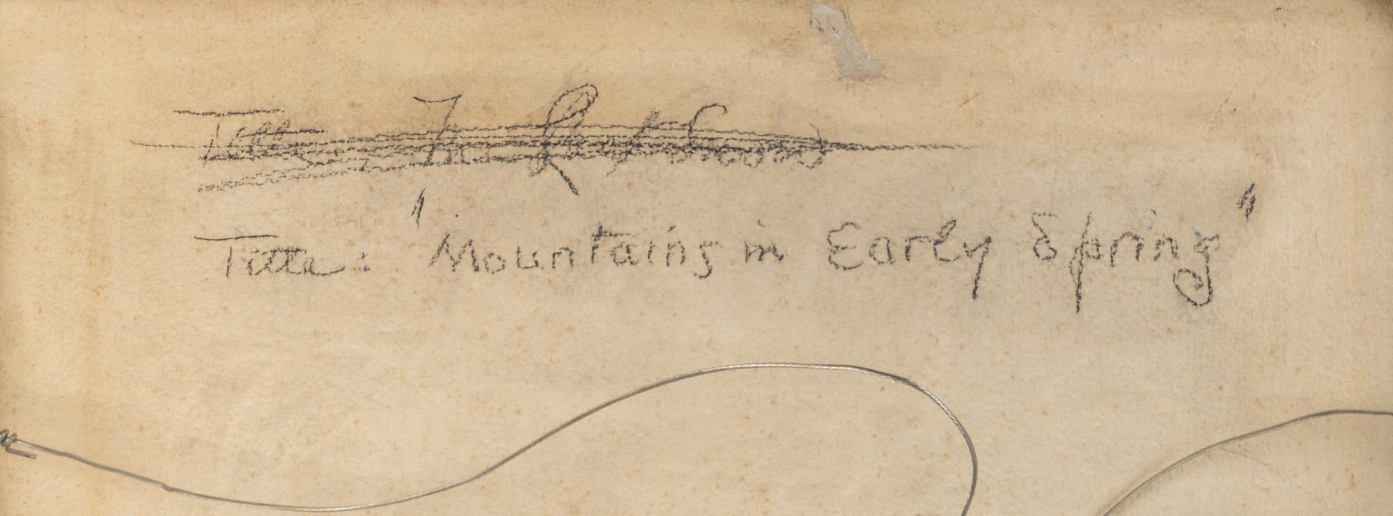 Mountains in Early Spring/ A Spanish Landscape