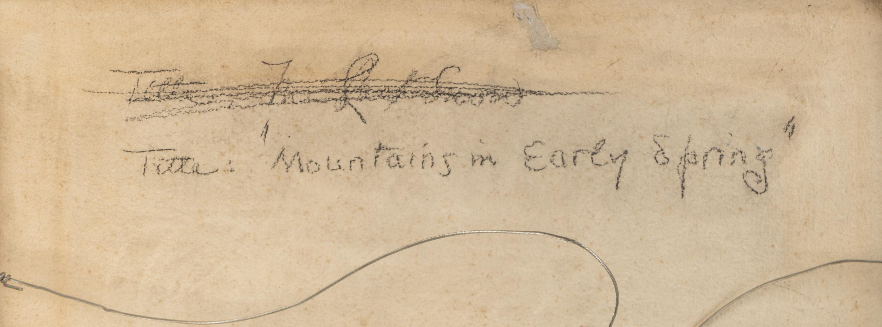 Mountains in Early Spring/ A Spanish Landscape