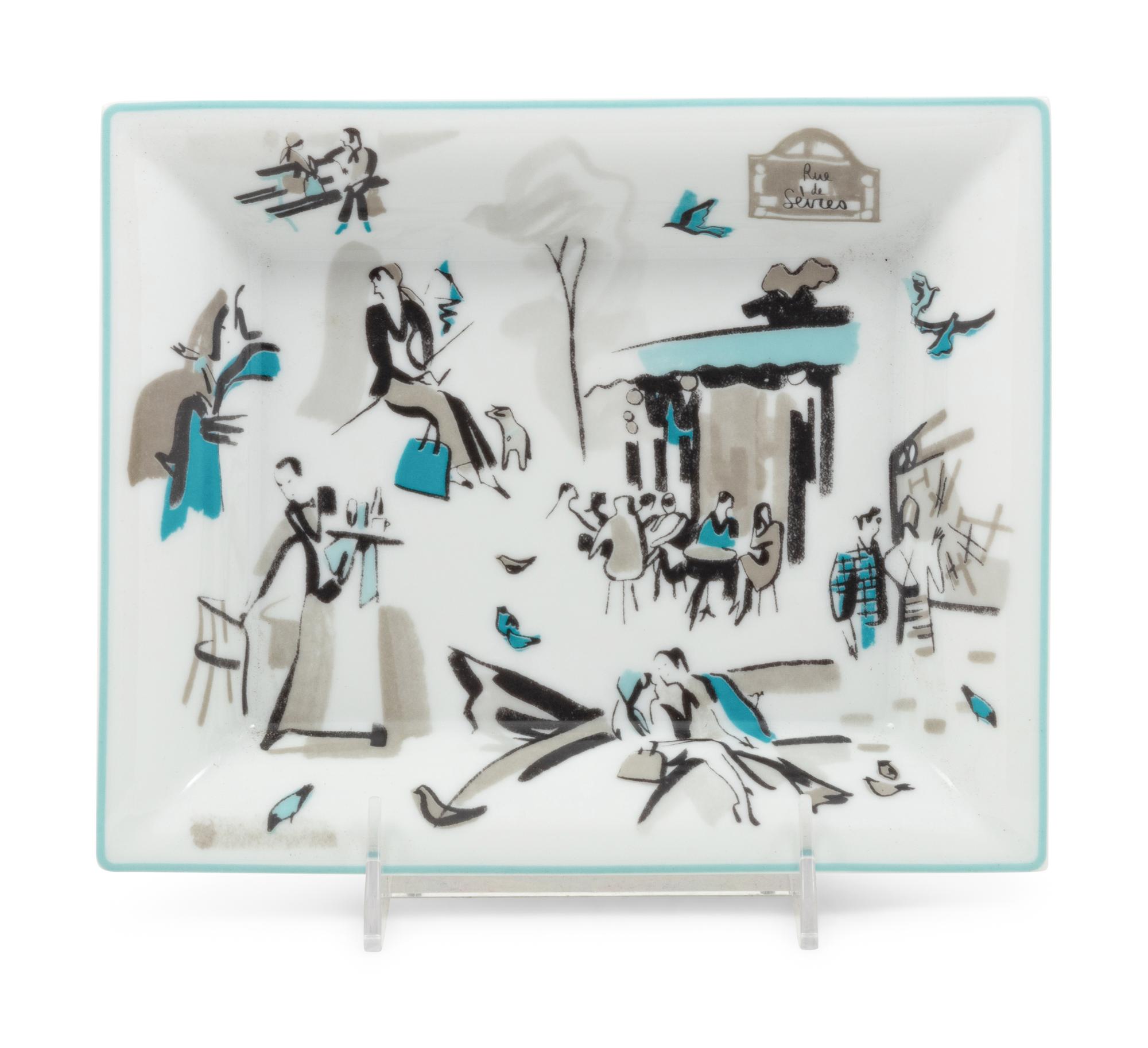 An Hermès Porcelain Small Tray