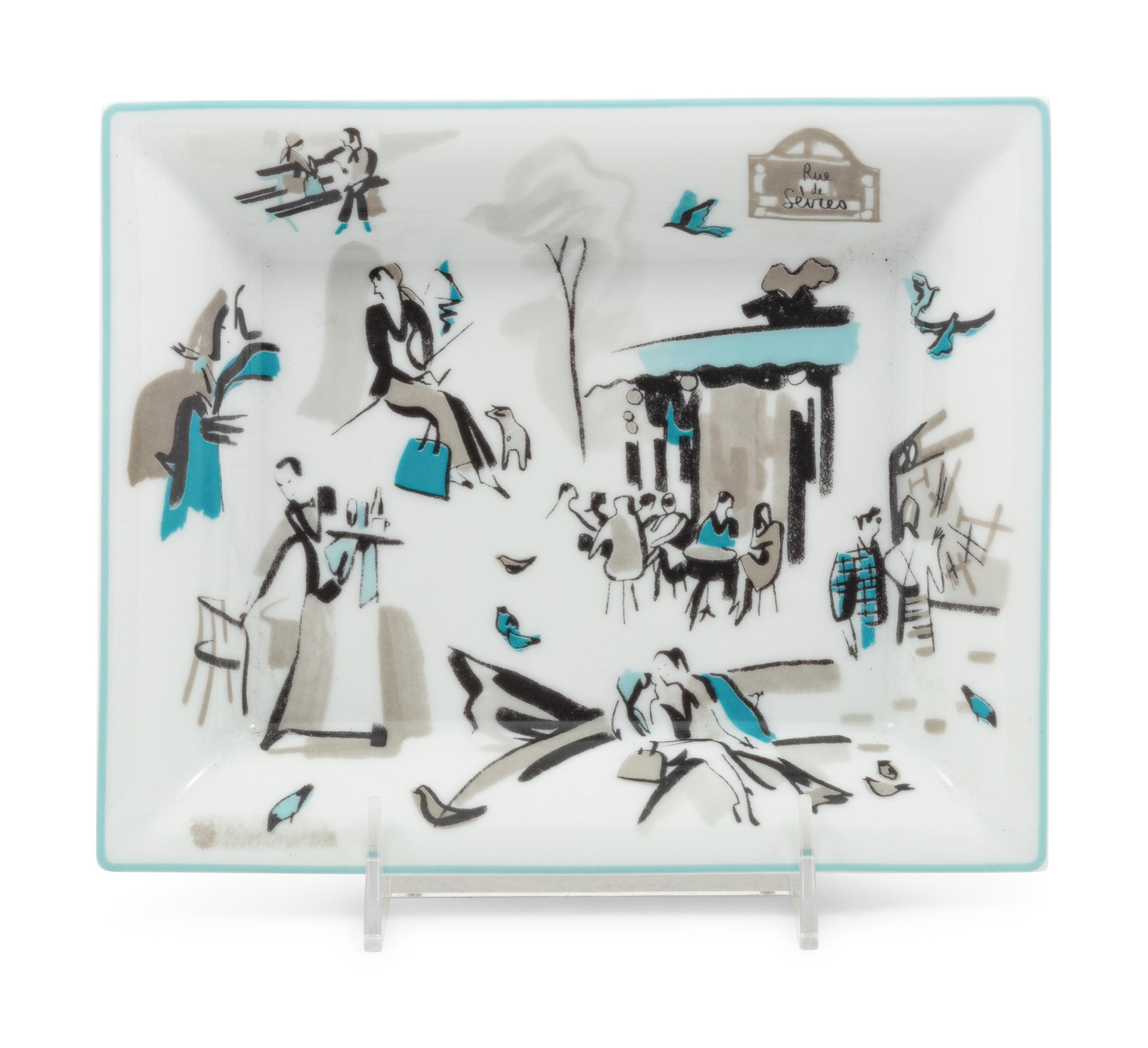 An Hermès Porcelain Small Tray