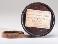 [CIVIL WAR]. Confederate canteen captured by Alfred H. Van Vliet from Jefferson Davis's escort, 11 May 1865.