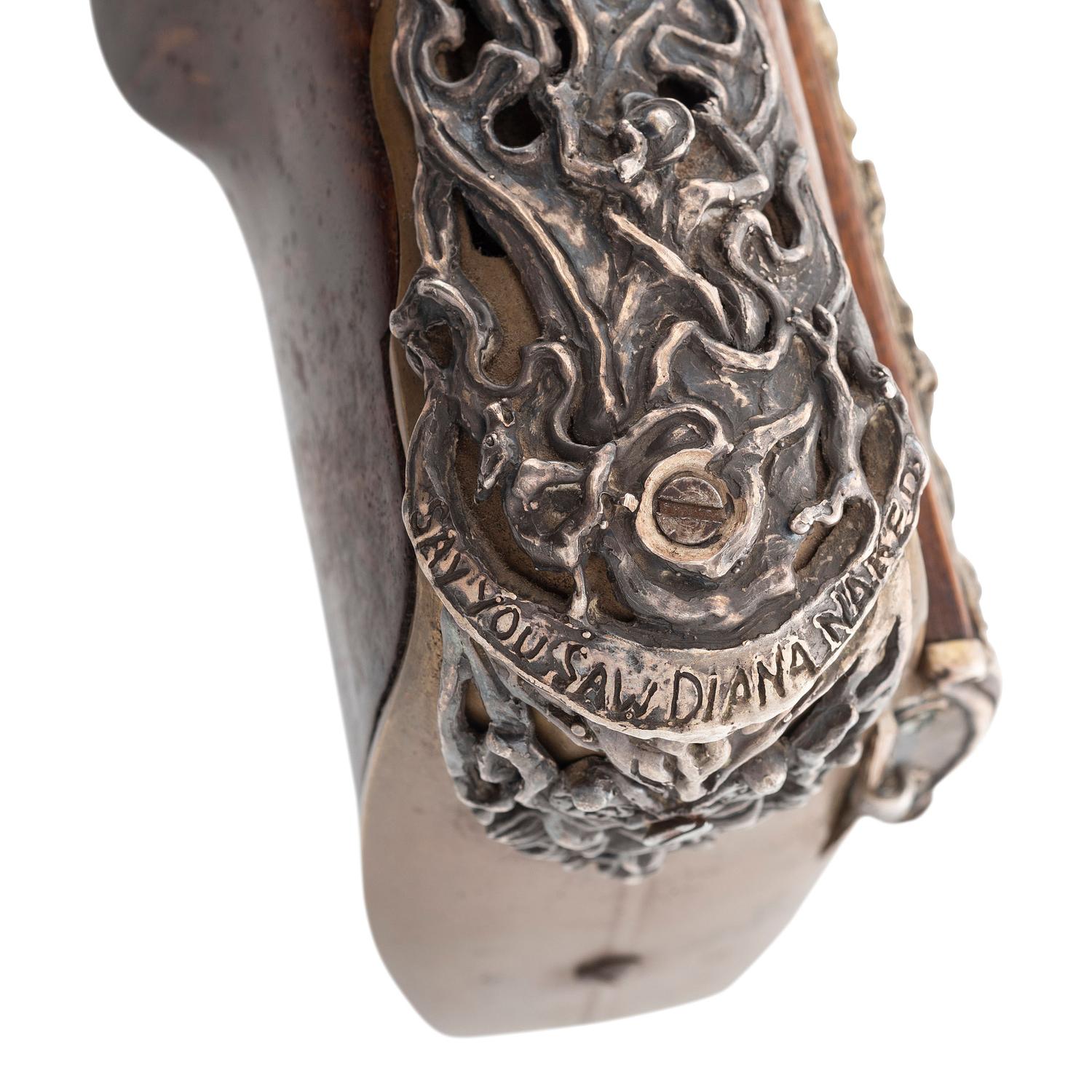Contemporary Flintlock Jaeger Rifle with Actaeon and Diana Motifs