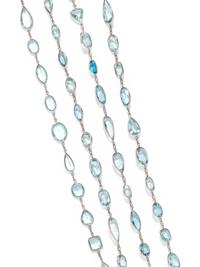 AQUAMARINE LONGCHAIN NECKLACE