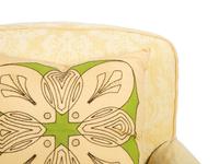 A Yellow Cotton-Slip Covered Club Chair