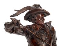 A Continental Bronze Figure of a Cavalier